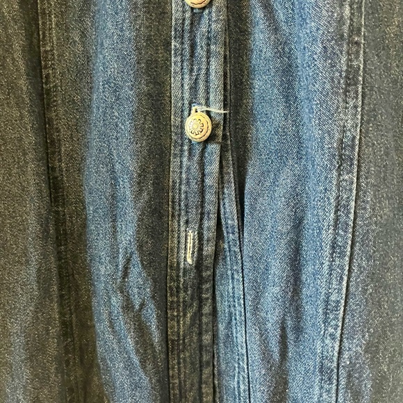 VINTAGE Denim Maxi Dress - Picture 4 of 5